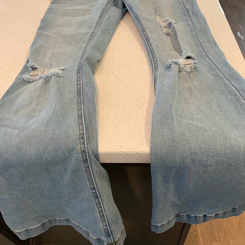 Jeans. Chelsea and violet.